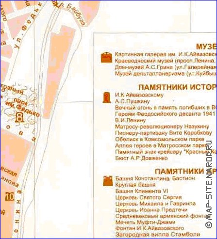 mapa de Teodosia