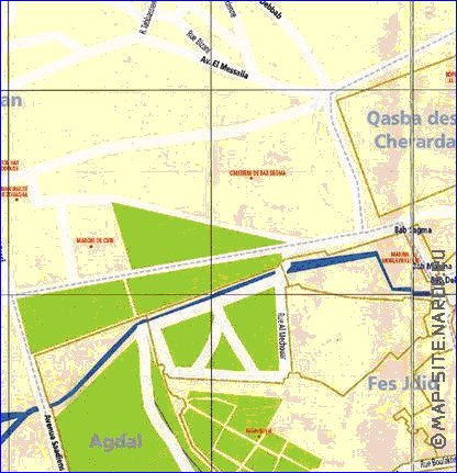 mapa de Fez