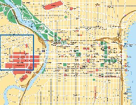 mapa de Filadelfia