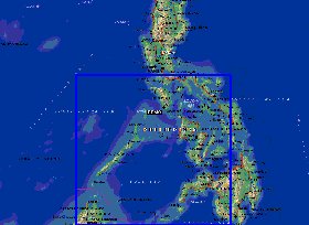 carte de Philippines en anglais