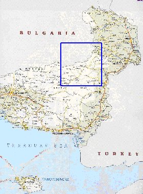 mapa de Tracia