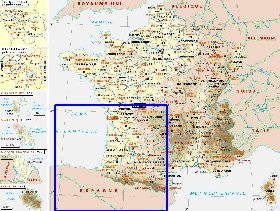 Administratives carte de France