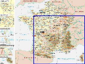 Administratives carte de France