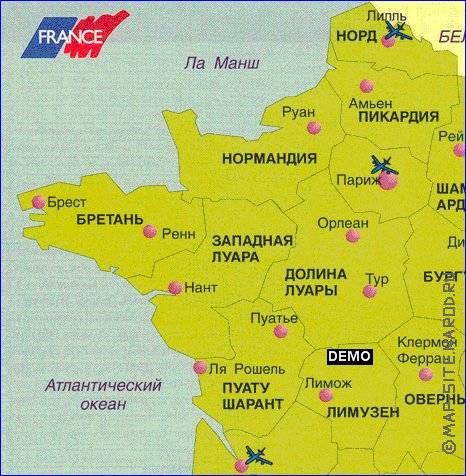 Administrativa mapa de Franca