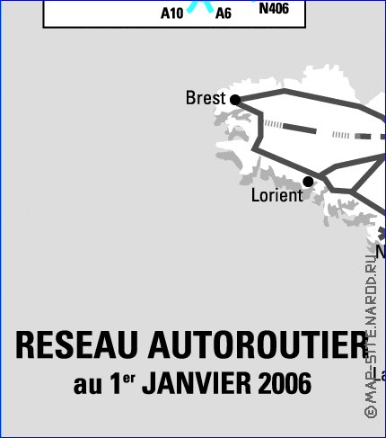 carte de des routes France