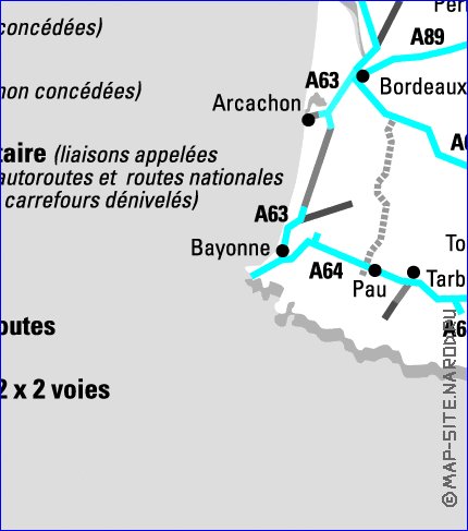 carte de des routes France