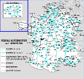 carte de des routes France