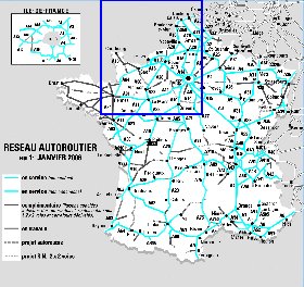 carte de des routes France