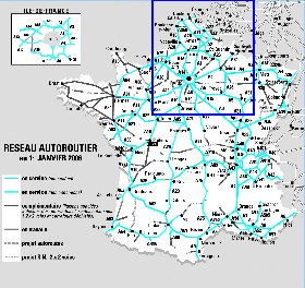 carte de des routes France