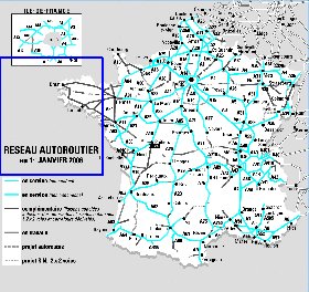 carte de des routes France