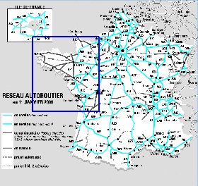 carte de des routes France