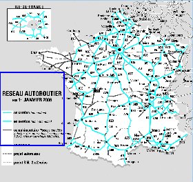 carte de des routes France