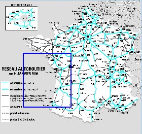 carte de des routes France