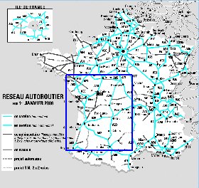 carte de des routes France