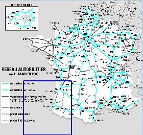 carte de des routes France