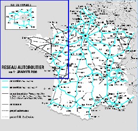 carte de des routes France