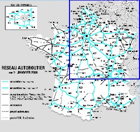 carte de des routes France