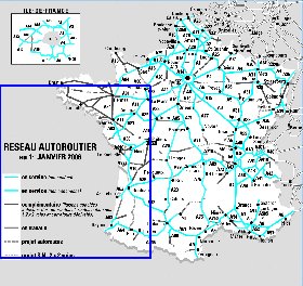 carte de des routes France