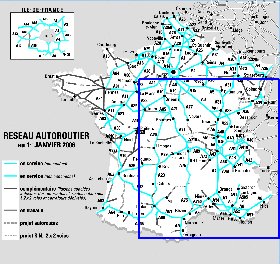 carte de des routes France