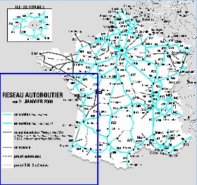 carte de des routes France