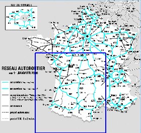 carte de des routes France