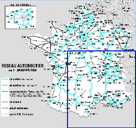 carte de des routes France