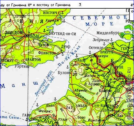 Physique carte de France