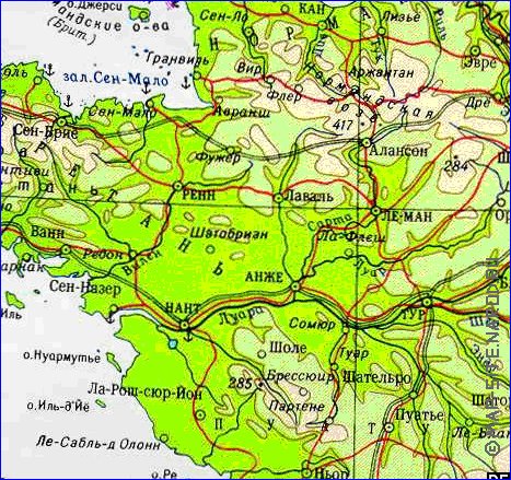 Fisica mapa de Franca