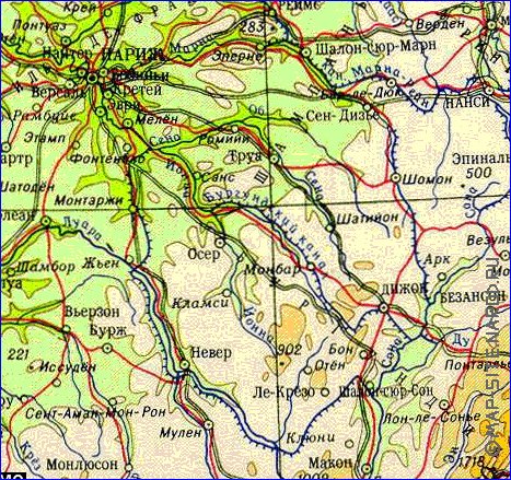 Fisica mapa de Franca