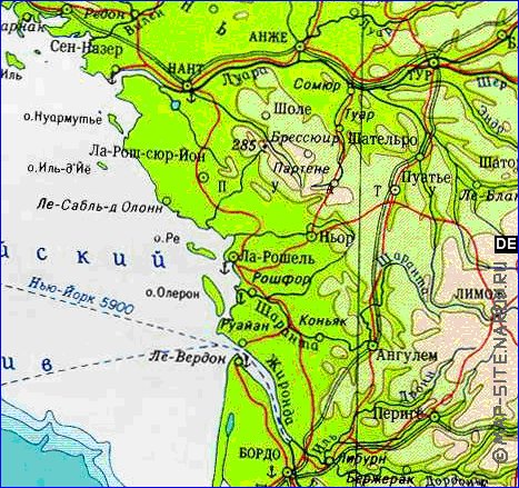 Fisica mapa de Franca