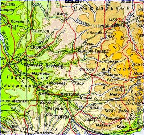 Fisica mapa de Franca