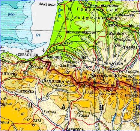 Fisica mapa de Franca