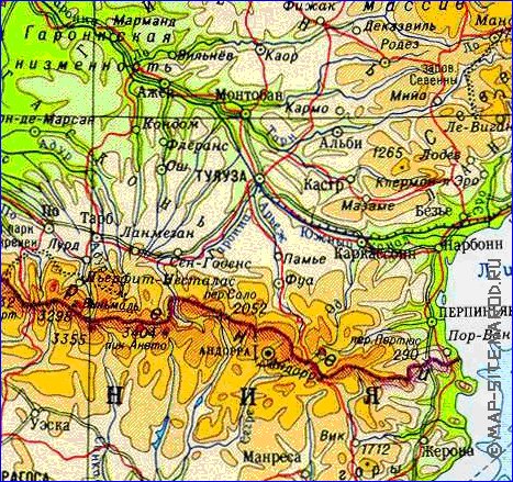 Fisica mapa de Franca