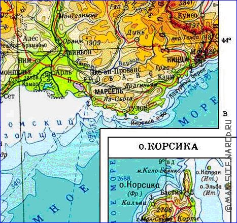 Fisica mapa de Franca