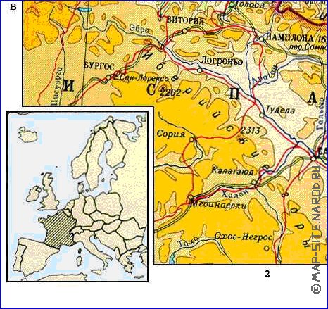 Fisica mapa de Franca