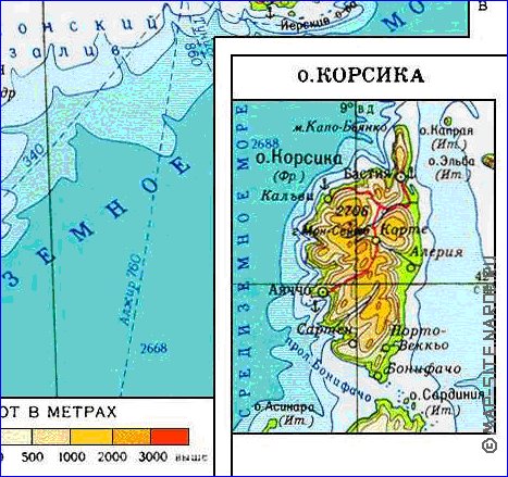 Fisica mapa de Franca