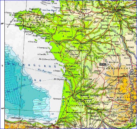 Fisica mapa de Franca