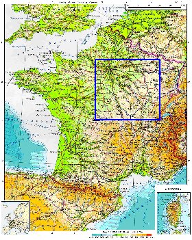 Physique carte de France
