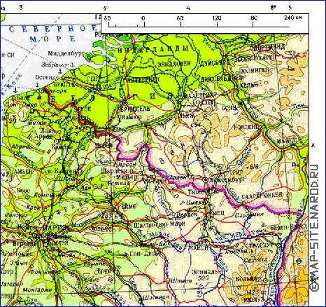 Fisica mapa de Franca