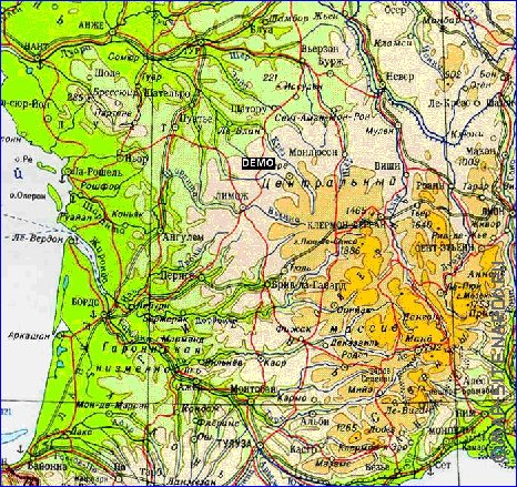 Fisica mapa de Franca