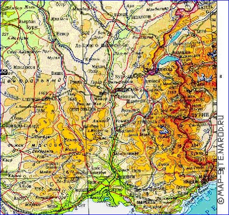 Fisica mapa de Franca