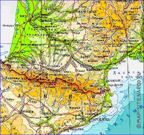 Fisica mapa de Franca