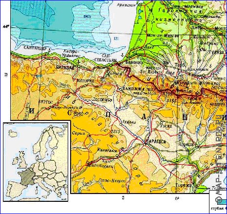 Fisica mapa de Franca