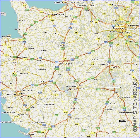 mapa de Franca