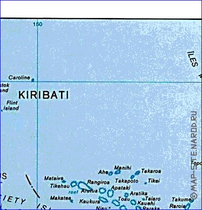 mapa de Polinesia Francesa